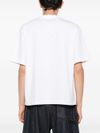 off-white - T-shirt in cotone bianco con scritta logo frontale - 2