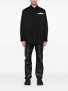 off-white - Black cotton shirt with pocket and front logo - 4