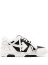 off-white - Out Of Office sneakers in black and white leather