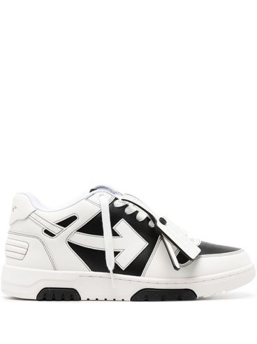 OFF-WHITE - Out Of Office sneakers in black and white leather