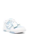 off-white - Out Of Office sneakers in light blue and white leather - 2