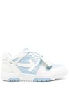 off-white - Out Of Office sneakers in light blue and white leather