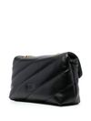 pinko - 'Love Puff Classic' Black Bag with Gold Buckle - 3