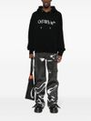 off-white - Felpa in cotone nero con cappuccio - 3