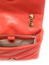 pinko - 'Love Puff Mini' Coral red Bag with gold buckle - 4