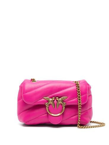 PINKO - Borsa fucsia trapuntata con 'Love Puff Baby'