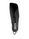 jil sander - Black leather slingback ballet flats - 1