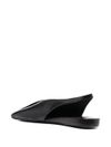 jil sander - Black leather slingback ballet flats - 3