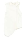 jil sander - Light beige asymmetric top with a knot - 1