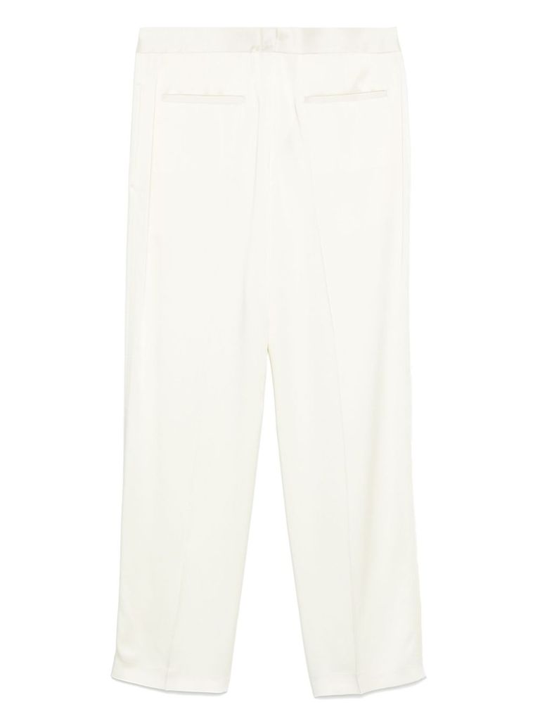 Jil Sander Trousers Back Side Pockets Loops In Beige