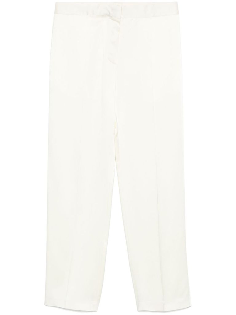 Jil Sander Trousers Back Side Pockets Loops In Beige
