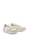 jil sander - White and grey lace-up sneakers - 3