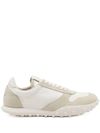 jil sander - White and grey lace-up sneakers