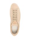 tom ford - Suede sneakers in beige with perforated logo - 1