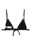 jil sander - Black triangle bikini top - 2