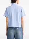 liu jo - Blue short-sleeve shirt with glitter - 3