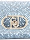 liu jo - Blue denim bag with glitter and silver chain - 5