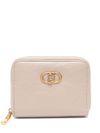 liu jo - Beige wallet with logo plaque