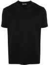 tom ford - T-shirt in cotone nero girocollo