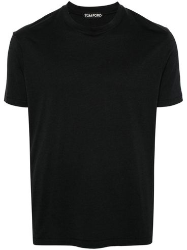 TOM FORD - T-shirt in cotone nero girocollo