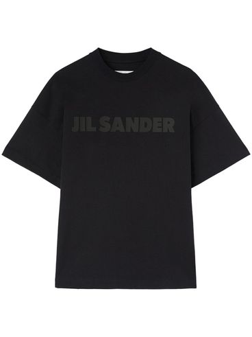 JIL SANDER - T-shirt a maniche corte nera con logo