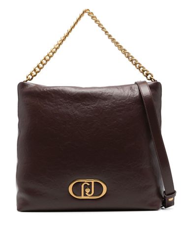 LIU JO - Brown shoulder bag with chain strap