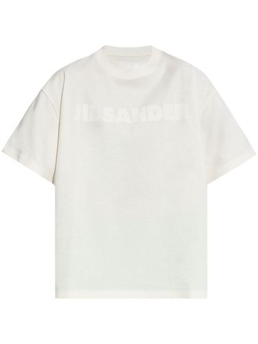 JIL SANDER - T-shirt a maniche corte bianca con logo