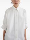 jil sander - White blouse with puff and 3/4 length sleeves - 1