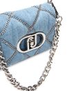 liu jo - Quilted blue denim bag with silver chain - 2