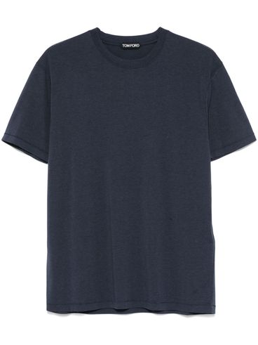 TOM FORD - Classic blue crew-neck T-shirt