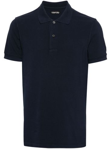 TOM FORD - Classic blue cotton polo