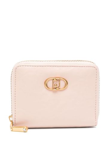 LIU JO - Light pink wallet with logo plaque