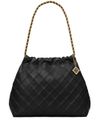 tory burch - Black bucket bag with quilted design