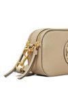 tory burch - Borsa beige con logo impreso e tracolla - 1