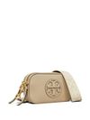 tory burch - Borsa beige con logo impreso e tracolla - 2