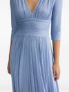 liu jo - Light blue sugar paper  long dress - 2