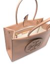 tory burch - Light brown tote bag with embossed logo - 3