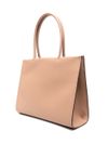 tory burch - Light brown tote bag with embossed logo - 4