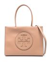 tory burch - Light brown tote bag with embossed logo