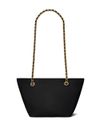 tory burch - Borsa nera con logo in rilievo e tracolla - 3