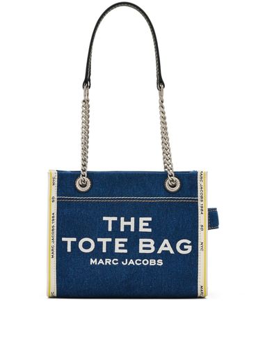 MARC JACOBS - Blue denim bag with logo