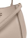 tory burch - Borsa a secchiello beige con logo in rilievo - 5