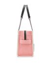 marc jacobs - Pink denim bag with logo and chain handles - 4