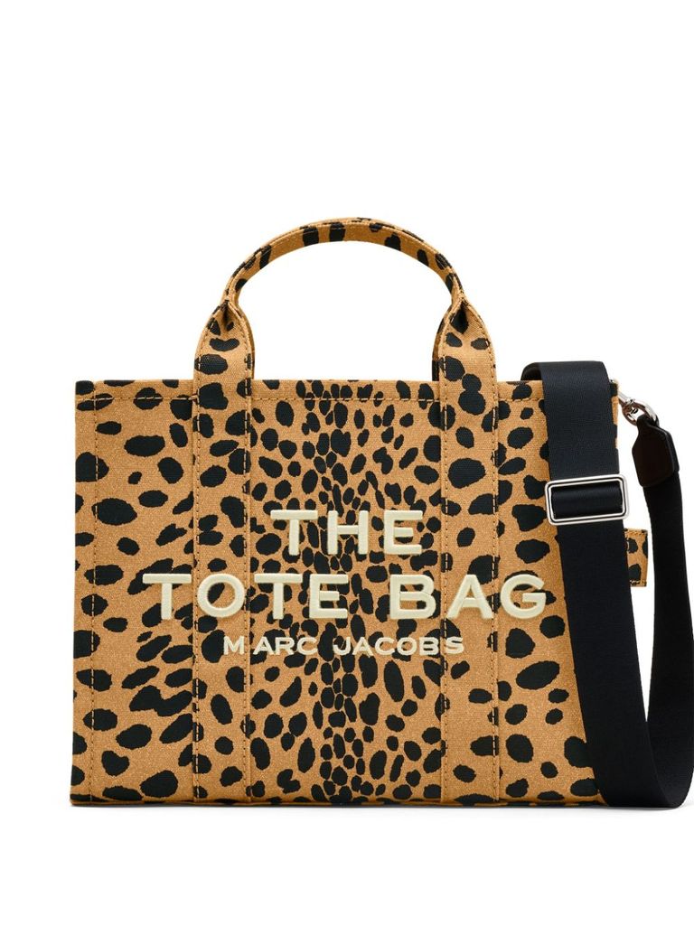 Shop Marc Jacobs Animal Print Tote Bag With Shoulder Strap In Multicolour