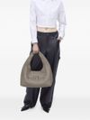 marc jacobs - Grey leather "Raviolo" bag with embossed logo - 3