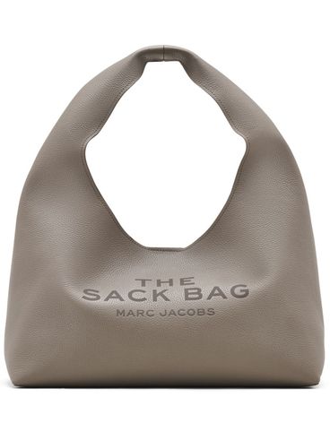 MARC JACOBS - Grey leather "Raviolo" bag with embossed logo