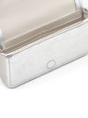 marc jacobs - Silver tone leather clutch bag with chain strap - 1