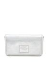 marc jacobs - Silver tone leather clutch bag with chain strap - 5