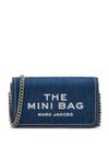 marc jacobs - Blue denim clutch bag with chain strap