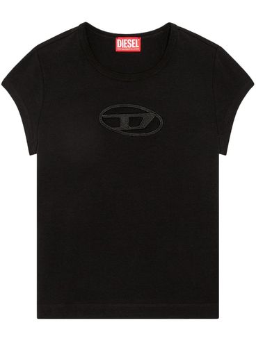 DIESEL - Black short-sleeve t-shirt with logo